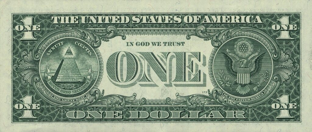 dollar, bank note, united states, 1 dollar, trade, paper, us usa currency, dollars, silver, american currency, transactions, business world, finances, finance, business, american dollar, back eagle pyramid, quote, in god we trust, front george washington, dollar, dollar, dollar, dollar, dollar
